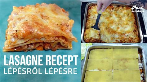 Lasagne összeállítás lépésről lépésre