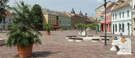 Esztergom Széchenyi tér légifelvétel