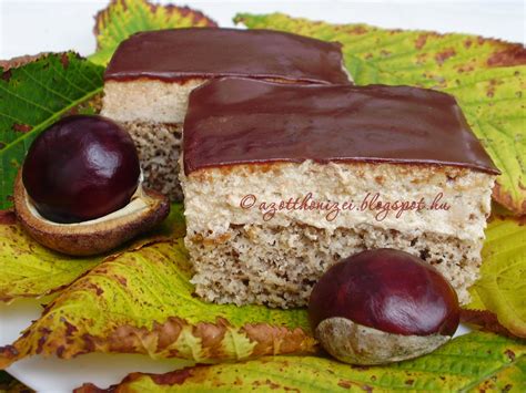 gesztenyés torta szelet