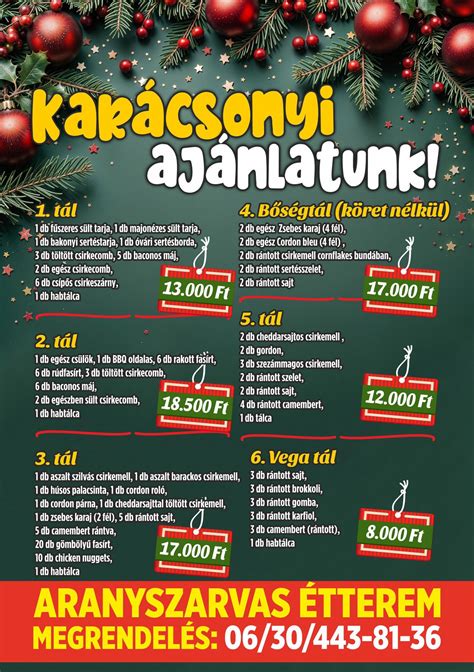 Infografika, amely összehasonlítja a két Aranyszarvas étterem főbb jellemzőit (Zalakaros vs. Szarvas)