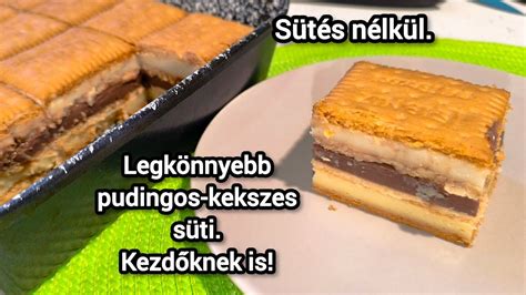 kész pudingos kekszes süti
