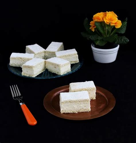 citromos tejfölös torta szelet