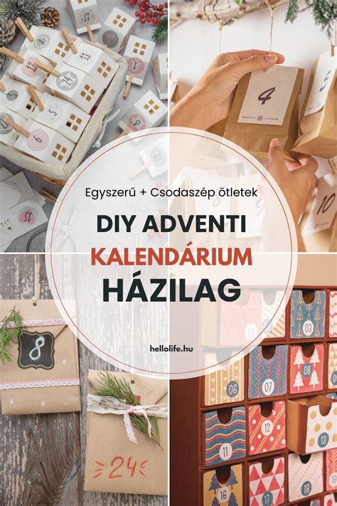 Kreatív DIY adventi naptár