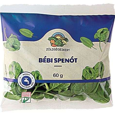 Friss bébi spenót levelek