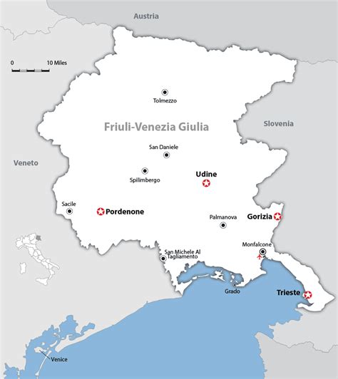 Friuli-Venezia Giulia térkép