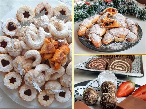 karácsonyi sütemények válogatása egy tálon