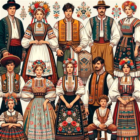 A magyar népviseletek térképe régiónként