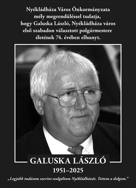 Dr. Galuska László Pál portréja