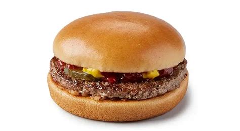 McDonald's hamburger tápérték adatok