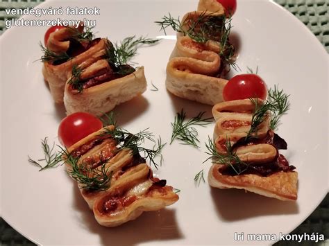 Sajtos és húsos falatok elegánsan tálalva