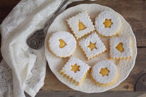 Mandulás linzer citromkrémmel