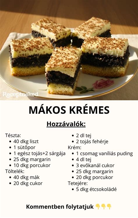 Krémes töltelék hozzávalói