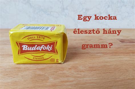 friss élesztő kocka