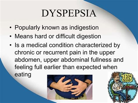 A dyspepsia tünetei