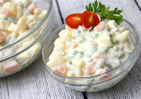 Francia saláta hozzávalói