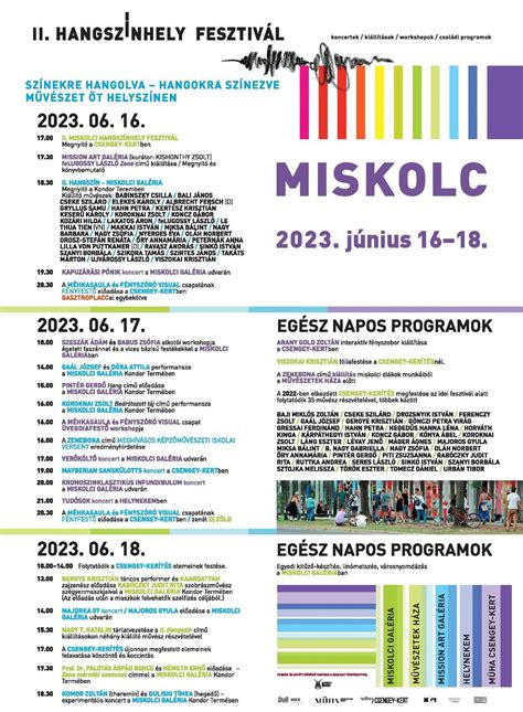 Miskolci belváros a fesztivál idején