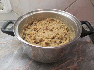 Töltelék összekeverése