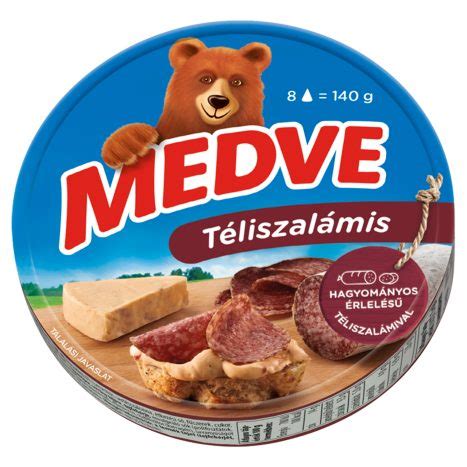Medve téliszalámis sajt zöldségekkel tálalva