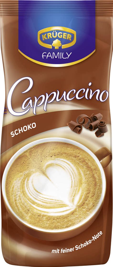 Krüger laktózmentes csokoládés cappuccino termékcsomagolás