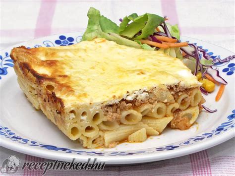 Rakott penne rétegezése