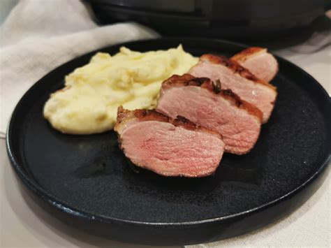 Sous vide kacsamell szeletek köretekkel