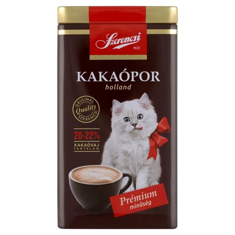 Szerencsi kakaópor csomagolás