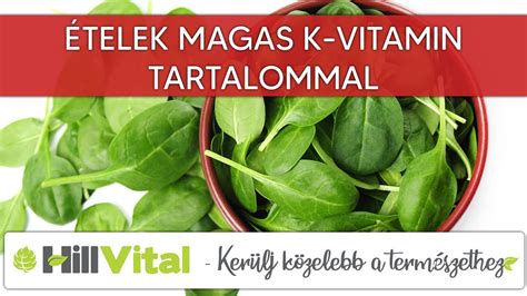 K-vitamin tartalmú zöldségek