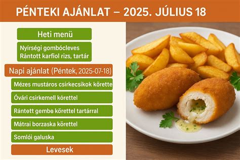 tálalási javaslat körettel