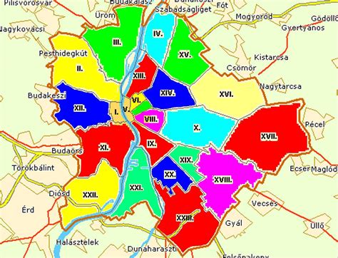 Térkép a budapesti XVI. kerületről