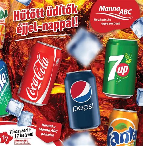 Hűtött üdítők a pultban