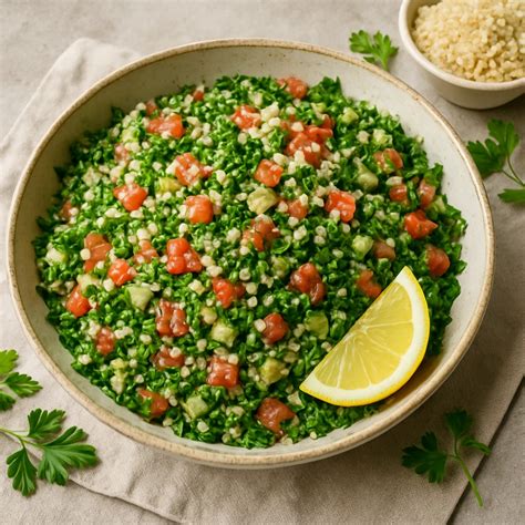 Tabbouleh saláta bulgurral
