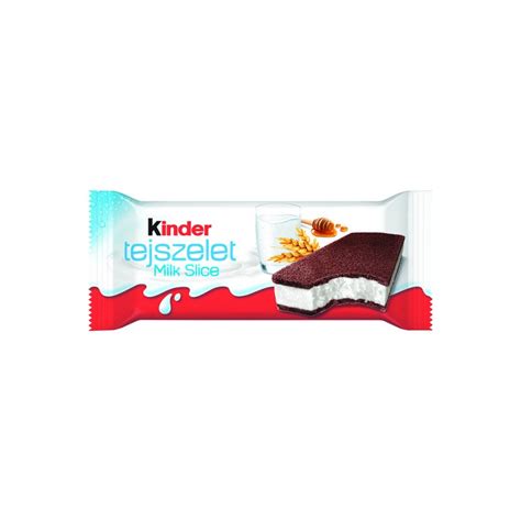 Diabetikus Kinder tejszelet tálalva