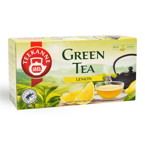 Zöld tea levelek és friss citrom