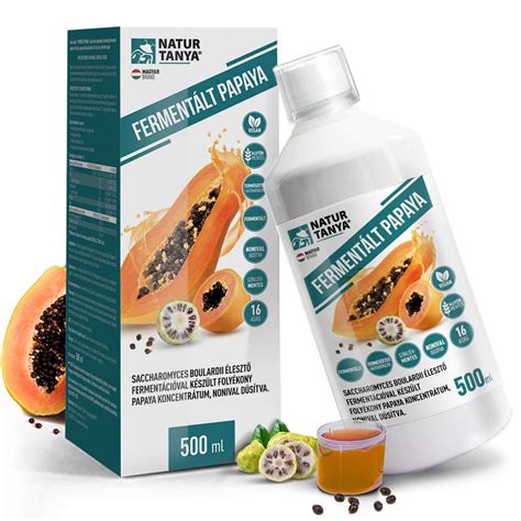fermentált papaya és noni gyümölcsök
