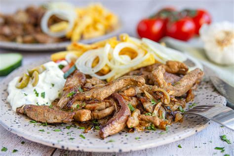Gyros tányér illusztráció
