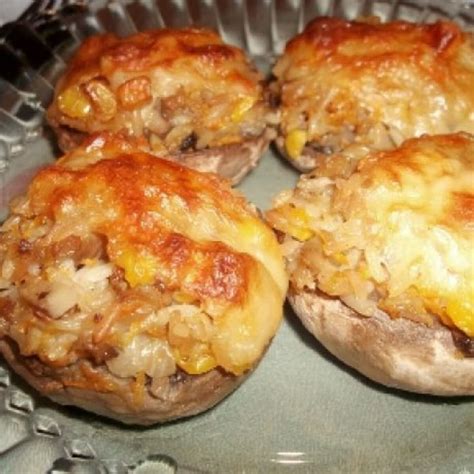 Ricottával töltött gombafejek parmezánnal