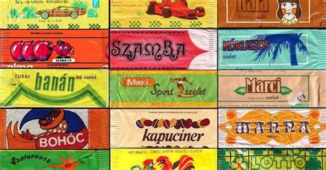 Magyar retro édességek gyűjteménye