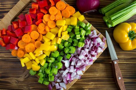 chopped vegetables