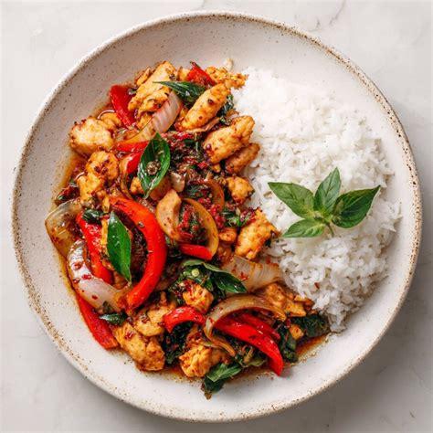 Khao Pad Nam Prik Pao tányér