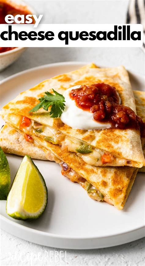 Quesadilla fajták infographics
