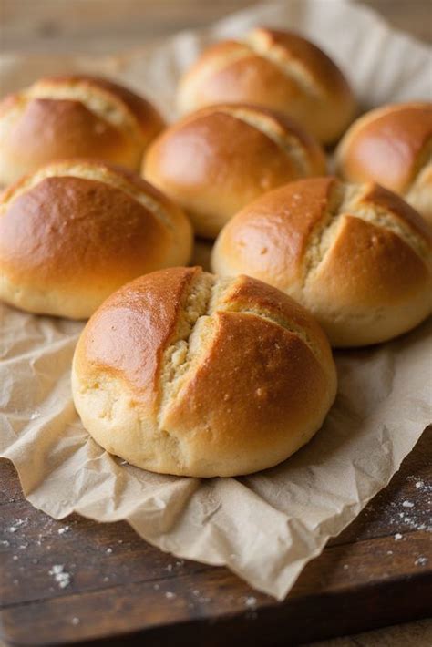 Yeast-free gluten-free bun with a knife cut decoration