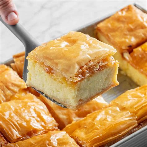 Galaktoboureko szelet