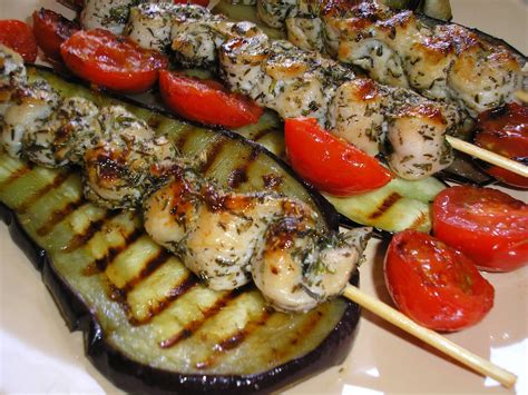 Grillezett csirkemell zöldségekkel