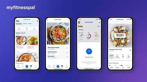 Screenshot of a food tracking app interface