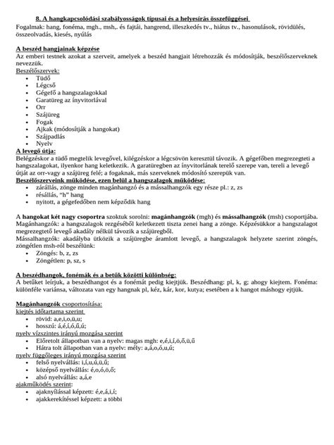 borsszemek típusai