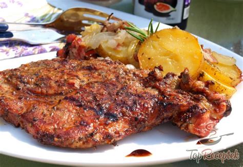 Grillezett tarja burgonyával
