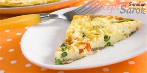 Frittata tortaformában sütve