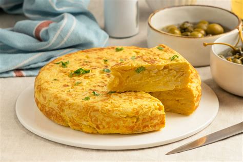 Spanyol tortilla, egyfajta omlett illusztrációja