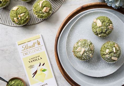 matcha és fehér csokoládés muffinok