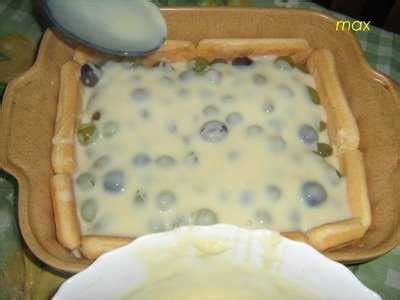 Szőlős diplomata puding